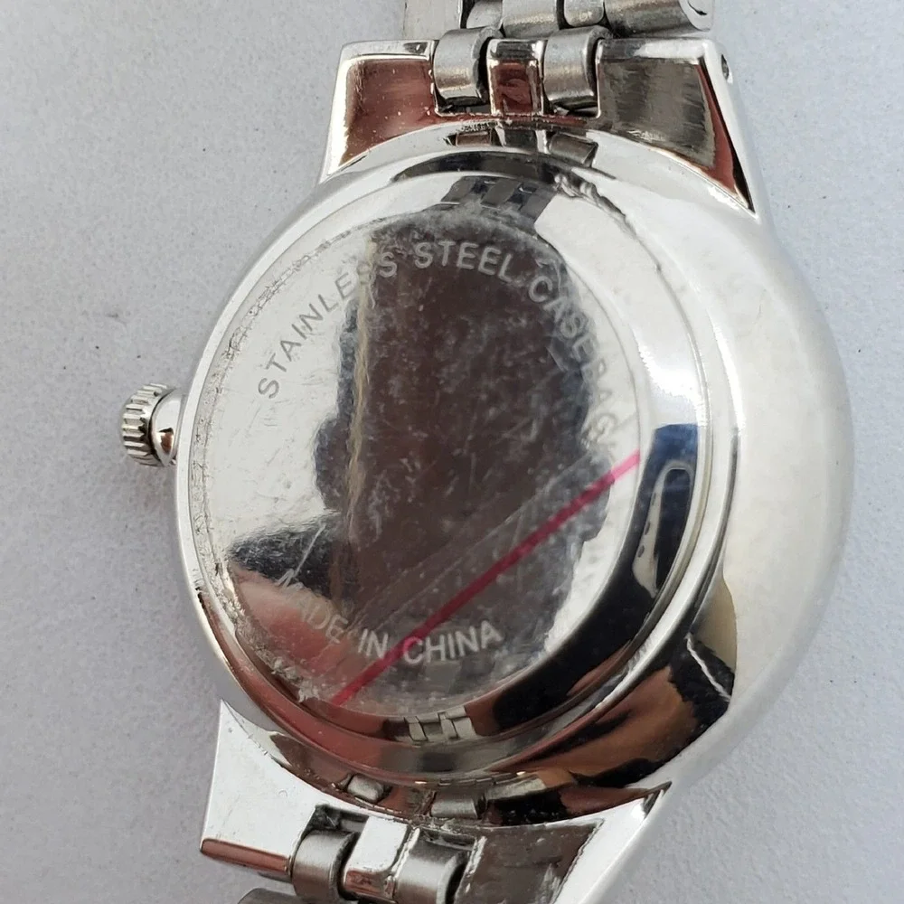 Women's Watch 28MM Crystal Bezel Gray Dial‎ Bracelet Band 7.25